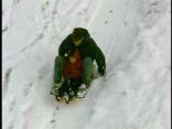 Chopper Flies Over Snow