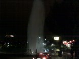 Geyser Sends Water 60 Feet Up