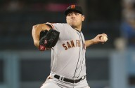 Moore Comes One Out From No-Hitter as Giants Beat Dodgers