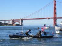 Row Boat Arrives in Golden Gate -- From Japan