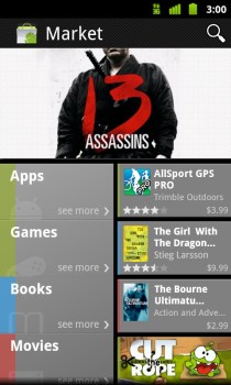 Android Market Battles Netflix and Amazon
