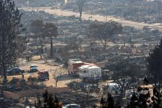 Residents Return for Belongings at Fire-Ravaged Mobile Home Park