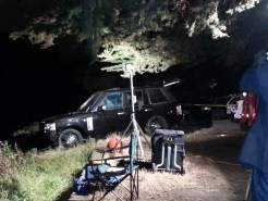 SUV Crashes into Bay after Overnight Pursuit