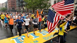 Runners, Victims Run Boston Marathon's Final Mile