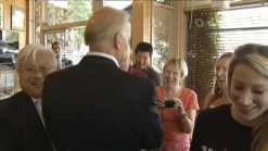 RAW VIDEO: Vice Pres. Joe Biden Visits Hobee's