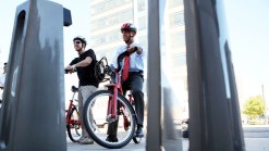 Golden Gate Bridge Crowded With Cyclists