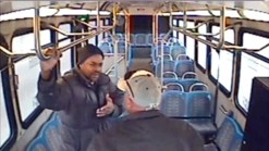 Raw Video: Bus Driver Punches Passenger
