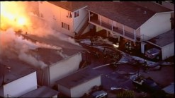 RAW VIDEO: 3-Alarm Blaze Near Redwood City School