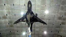 Futuristic Plane Tested in Huge Wind Tunnel
