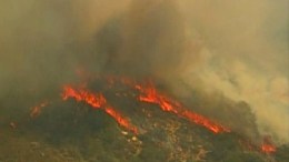 Chopper Crash Ignites Brush Fire