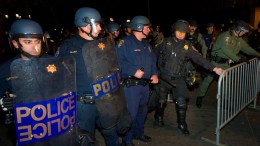 Dramatic Photos: Tear Gas Deployed in Oakland
