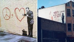 Infamous British Street Artist Tags Chinatown