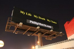 "Improved" Billboard Advertises Suicide by Cigarettes