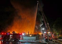 Fire Ravages San Jose Nursery