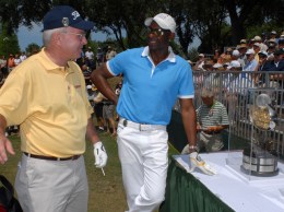 Rice Gets Clubbed in Pro Golf Debut