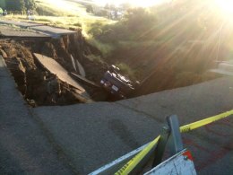 Sinkhole Devours Richmond Road