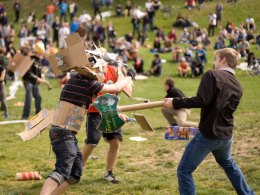 Cardboard Warriors Besiege Dolores Park