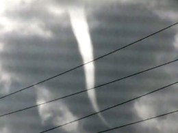 RARE VIDEO: Funnel Cloud Swirls Over East Bay