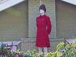 Palin Doll Hung by Noose at Hollywood Home