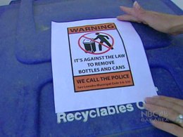 Thieves Dive Into Recycle Bins