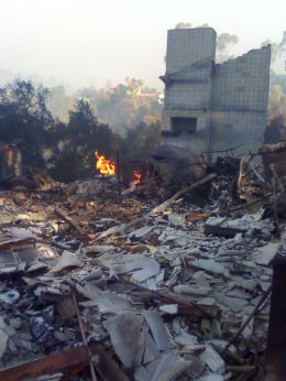 Victims of Tea Fire See Damage for First Time