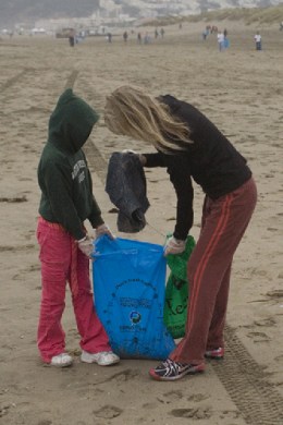 Ocean Beach Cleanup March 21, 2009