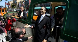 President Obama Waxes San Francisco