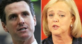 Newsom, Whitman Stump Nonstop