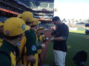 Giants Honor Petaluma Little League 