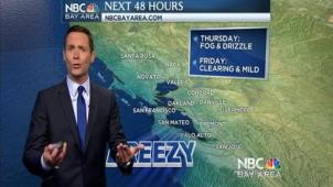 A weak area of low pressure will pass over the West the next 24 hours.   This will mainly keep the marine layer in place with areas of fog & drizzle.  Want warmer & sunny weather? You're in luck!  This Weekend looks much better.  Details in my full 7 day forecast.