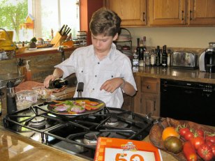 Los Gatos Boy Cooks Up Winning Burger Recipe