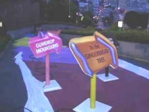 Candyland Takes Over Crookedest Street