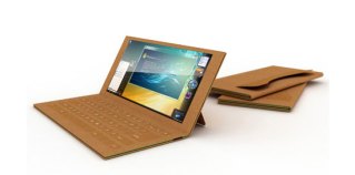 A Recyclable Paper Laptop You Can Throw Away