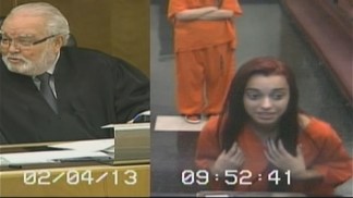 See Woman Give Judge the Middle Finger