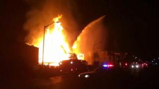 Fire rages at Santa Clara home
