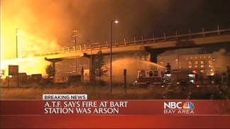 BART Fire Ruled as Arson
