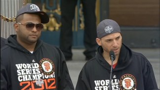 Pablo Sandoval and Marco Scutaro Speak