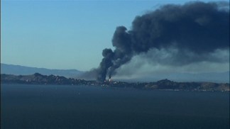 RAW VIDEO: Chevron Refinery Erupts in Fire