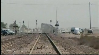 Raw Video: Aftermath of Big Rig-Amtrak Collision