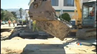 Water Main Break Causes SF Sinkhole