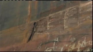 Raw Video: Tanker Nicks Bay Bridge