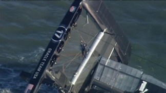 Raw Video: America's Cup Oracle Boat Capsizes in Bay