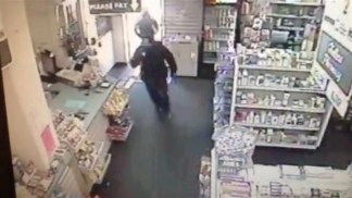 Raw Video: Armed Suspects Rob Haller's Pharmacy in Fremont