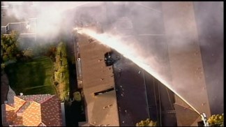 Raw Video: Mountain View Apartment Fire