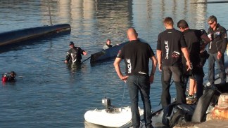 Oracle Catamaran Badly Damaged After Capsizing