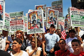 Hundreds Rally for Immigration Reform in Union Square