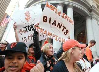 Raw Video: Cain and Sanchez at the Parade