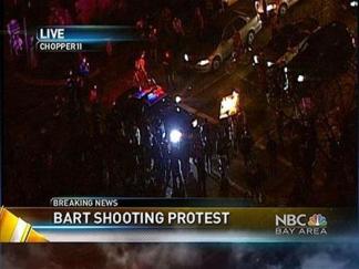 Crowd Turns Violent in Oakland After BART Shooting