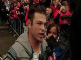 Raw Video: Sanchez and Cain Back at AT&T