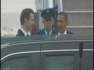 RAW VIDEO:  President Obama Arrives at SFO